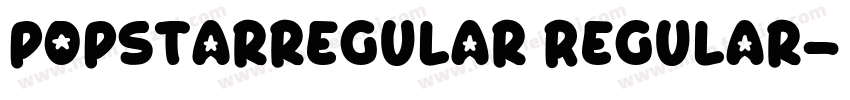 popstarregular Regular字体转换